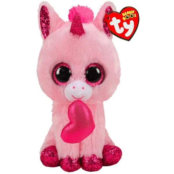 TY 66859 - Beanie Boo's Glubschis - Darling Heart Unicorn, Einhorn, 15cm 3 TY 66859 - Beanie Boo's Glubschis - Darling Heart Unicorn, Einhorn, 15cm