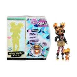 MGA 570271E7C - L.O.L. Surprise O.M.G. - Winter Chill Doll 4 AA, Missy Meow & Baby Cat