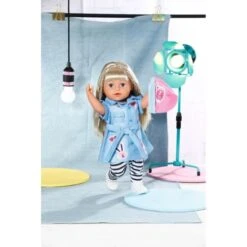 Zapf Creation 832585 - BABY Born® - Deluxe Jeans Kleid, 43cm -Spielzeugparadies 4001167832585 2 600x600