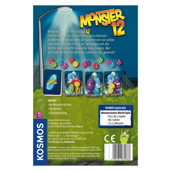 KOSMOS 680688 - Würfelspiel - Monster 12 4 KOSMOS 680688 - Würfelspiel - Monster 12 – Bild 2