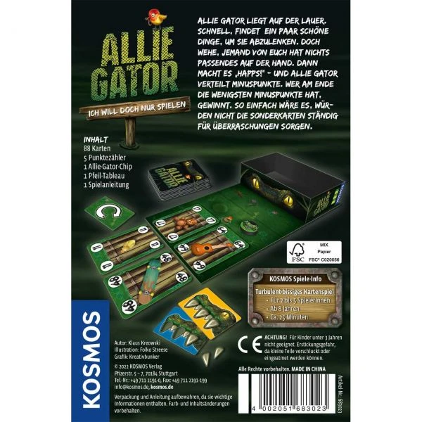 KOSMOS 683023 - Kartenspiel - Allie Gator 4 KOSMOS 683023 - Kartenspiel - Allie Gator – Bild 2