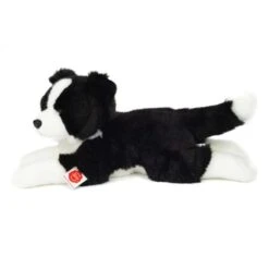 Teddy Hermann 919612 - Kuscheltier - Border Collie Liegend, 45cm -Spielzeugparadies 4004510919612 2 600x600