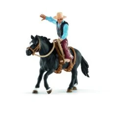SCHLEICH 41416 - Farm World - Saddle Bronc Riding Mit Cowboy - Spielzeug