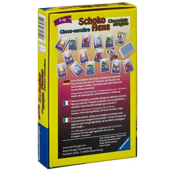 RAVENSBURGER 23082 - Mitbringspiel - Schoko Hexe 4 RAVENSBURGER 23082 - Mitbringspiel - Schoko Hexe – Bild 2