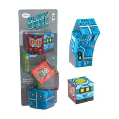 ThinkFun 76425 - Knobelspiel - Block Chain, Roboter