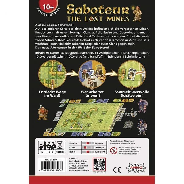 AMIGO 01800 - Familienspiele - Saboteur - The Lost Mines 4 AMIGO 01800 - Familienspiele - Saboteur - The Lost Mines – Bild 2