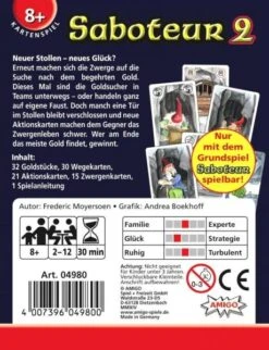 AMIGO 04980 - Kartenspiele - Saboteur 2 9 AMIGO 04980 - Kartenspiele - Saboteur 2 -Spielzeugparadies 4007396049800 2 600x600