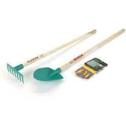 Theo Klein 2712 - Gartenspielzeug - BOSCH Set Inkl. Schaufel, Rechen, Handschuhe