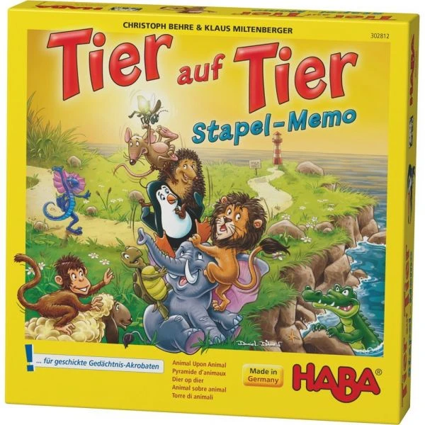 HABA 302812 - Stapelmemo - Tier Auf Tier 3 HABA 302812 - Stapelmemo - Tier Auf Tier