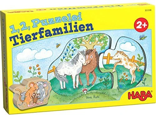 HABA 303308 - 1, 2, Puzzelei - Tierfamilien 3 HABA 303308 - 1, 2, Puzzelei - Tierfamilien