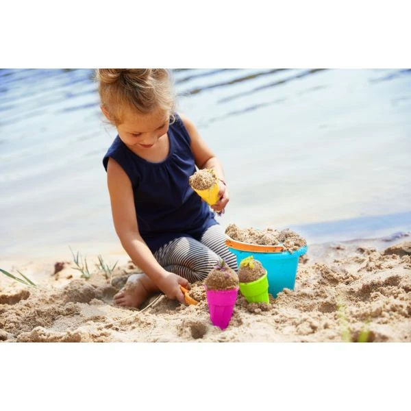 HABA 304680 - Sandspielzeug - Sandspiel-Set Kleinkind-Eimer Mit Eistüten 4 HABA 304680 - Sandspielzeug - Sandspiel-Set Kleinkind-Eimer Mit Eistüten – Bild 2