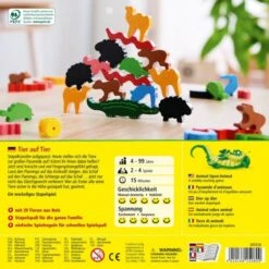 HABA 305520 - Kinderspiel - Tier Auf Tier, Das Wackelige Stapelspiel -Spielzeugparadies 4010168250809 1 600x600