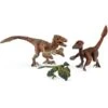 SCHLEICH 42347 - Dinosaurs - Gefiederte Raptoren, 3 Stk. Im Set -Spielzeugparadies 4055744011641 0 600x600