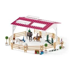 SCHLEICH 42389 - Horse Club - Reitschule Mit Reiterinnen Und Pferden