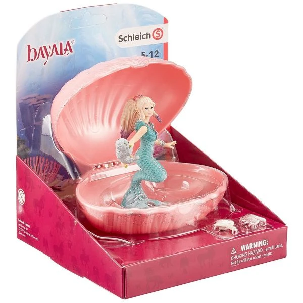 SCHLEICH 70564 - Bayala - Meerjungfrau Mit Baby-Robbe In Muschel 3 SCHLEICH 70564 - Bayala - Meerjungfrau Mit Baby-Robbe In Muschel