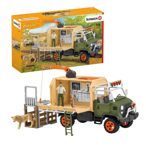 SCHLEICH 42475 - Wild Life - Großer Truck Tierrettung 4 SCHLEICH 42475 - Wild Life - Großer Truck Tierrettung – Bild 2