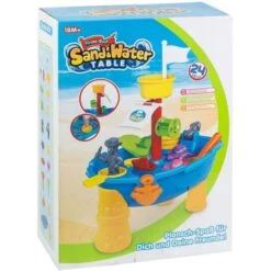 IDENA 8810 - Gartenspielzeug - Sand Und Wassertisch Wasserspiel Piratenboot