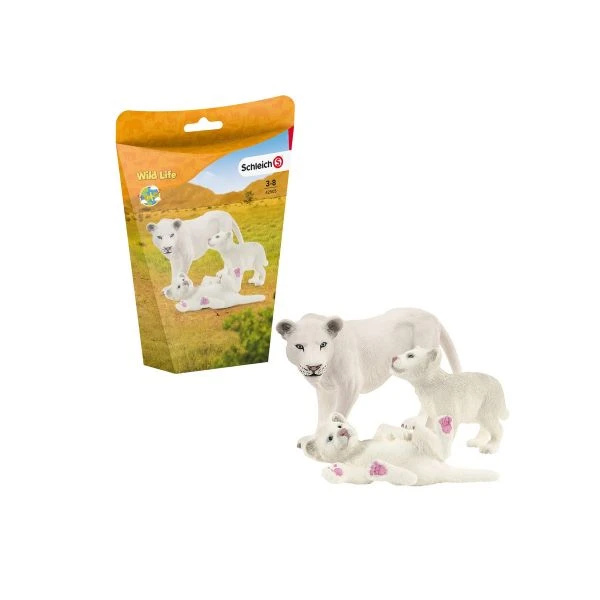 SCHLEICH 42505 - Wilf Life - Weiße Löwenmutter Mit Babys 3 SCHLEICH 42505 - Wilf Life - Weiße Löwenmutter Mit Babys