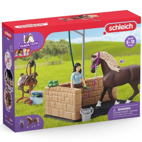 SCHLEICH 42438 - Horse Club - Waschplatz Mit Horse Club Emily & Luna 3 SCHLEICH 42438 - Horse Club - Waschplatz Mit Horse Club Emily & Luna