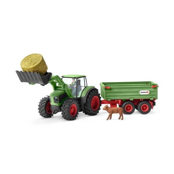 SCHLEICH 42379 - Farm World - Traktor Mit Anhänger 4 SCHLEICH 42379 - Farm World - Traktor Mit Anhänger – Bild 2