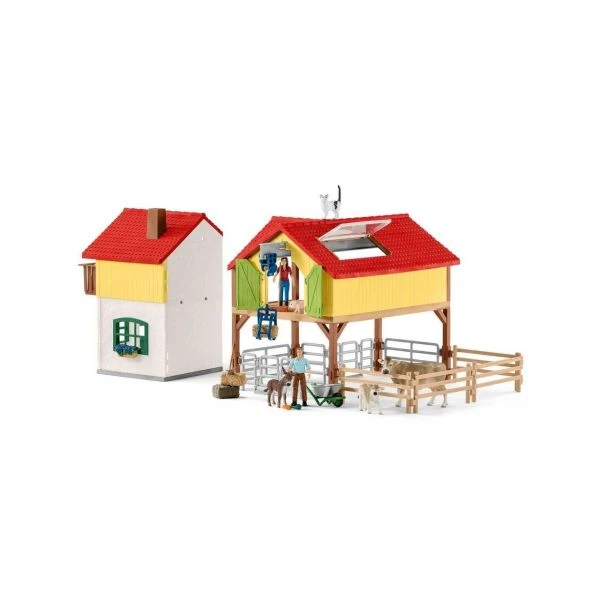 SCHLEICH 42407 - Farm World - Bauernhaus Mit Stall Und Tieren 5 SCHLEICH 42407 - Farm World - Bauernhaus Mit Stall Und Tieren – Bild 3