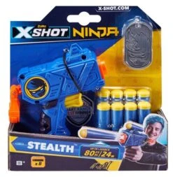 ZURU 36317 - X-Shot Ninja - Stealth Blaster, Mit 8 Darts