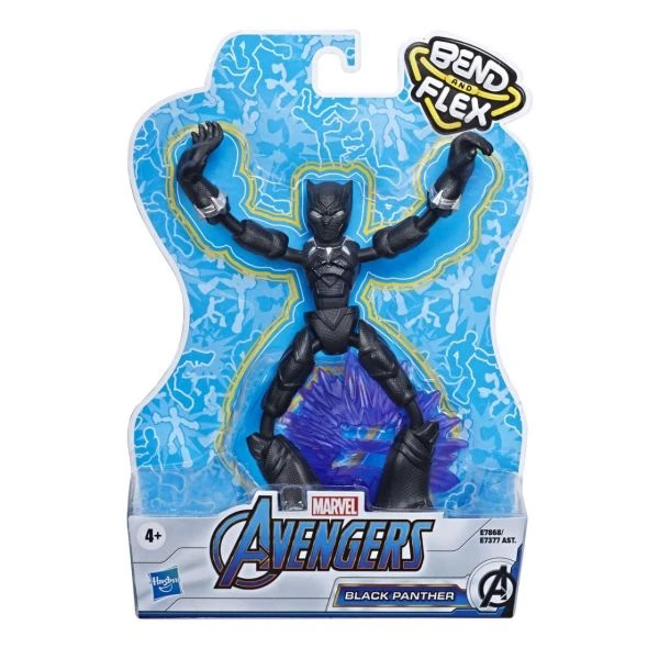 HASBRO E7868 - Marvel Avengers - Bend & Flex, BLACK PANTHER 3 HASBRO E7868 - Marvel Avengers - Bend & Flex, BLACK PANTHER
