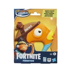 HASBRO E9814 - Super Soaker Fortnite - Wasserspistole Fishstick, Fischstäbchen