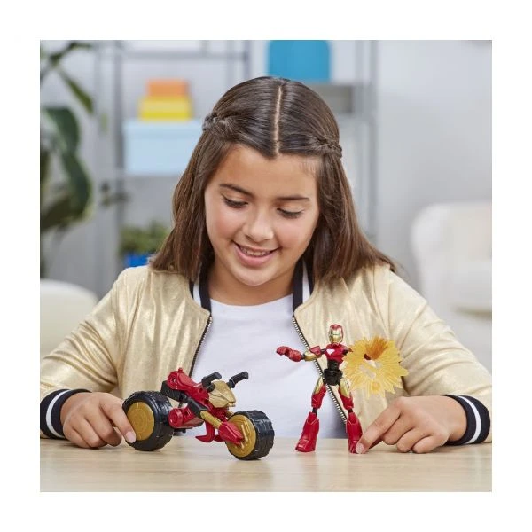 HASBRO F0244 - Marvel Bend And Flex - Flex Rider Iron Man Mit 2-in-1 Motorrad 4 HASBRO F0244 - Marvel Bend And Flex - Flex Rider Iron Man Mit 2-in-1 Motorrad – Bild 2