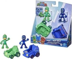HASBRO F2841 - PJ Masks - Helden & Schurken Mit Fahrzeug, Gekko & Night Ninja
