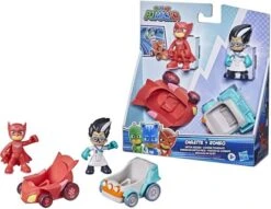 HASBRO F2842 - PJ Masks - Helden & Schurken Mit Fahrzeug, Eulette & Romeo
