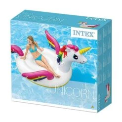 INTEX 57281EU - Aufblasbare Tiere - Mega Einhorn, 218 X 211 X 136 Cm