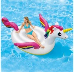 INTEX 57281EU - Aufblasbare Tiere - Mega Einhorn, 218 X 211 X 136 Cm -Spielzeugparadies 6941057407463 2 600x600