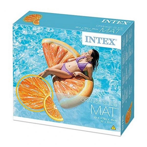 INTEX 58763EU - Luftmatratze - Orangen Scheibe, 178 X 85 Cm 3 INTEX 58763EU - Luftmatratze - Orangen Scheibe, 178 X 85 Cm