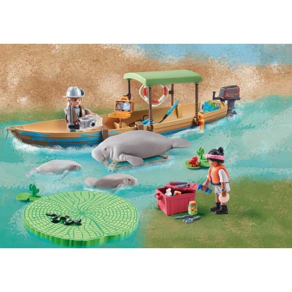 PLAYMOBIL 71010 - Wiltopia - Bootsausflug Zu Den Seekühen 4 PLAYMOBIL 71010 - Wiltopia - Bootsausflug Zu Den Seekühen – Bild 2