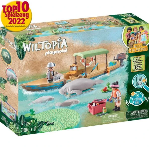 PLAYMOBIL 71010 - Wiltopia - Bootsausflug Zu Den Seekühen 3 PLAYMOBIL 71010 - Wiltopia - Bootsausflug Zu Den Seekühen