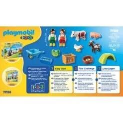 PLAYMOBIL 71158 - 1.2.3 - Spielspaß Auf Dem Bauernhof -Spielzeugparadies 71158 pt02 600x600