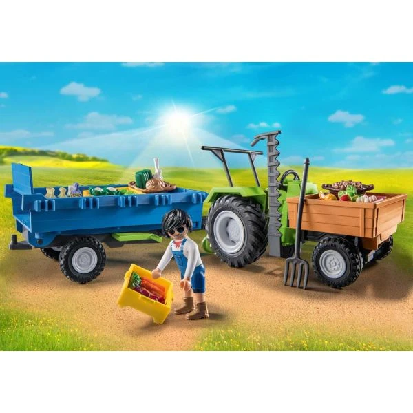 PLAYMOBIL 71249 - Country Bauernhof - Traktor Mit Hänger 4 PLAYMOBIL 71249 - Country Bauernhof - Traktor Mit Hänger – Bild 2
