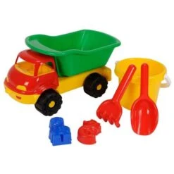 SIMBA 107134123 - Sandspielzeug - Kipper, Eimer, Förmchen, Set, 6-tlg