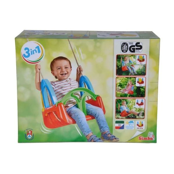 SIMBA 107174109 - Gartenspielzeug - 3 In 1 Schaukel 3 SIMBA 107174109 - Gartenspielzeug - 3 In 1 Schaukel