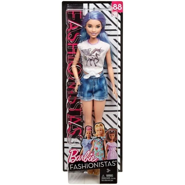 MATTEL FJF48 - Barbie Fashionistas - Puppe Im Tshirt, Mit Einhorn-Aufdruck 3 MATTEL FJF48 - Barbie Fashionistas - Puppe Im Tshirt, Mit Einhorn-Aufdruck
