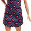 MATTEL FJF46 - Fashionistas - Barbie In Denim-Kleid Mit Herz-Print -Spielzeugparadies 887961534962 0 600x600