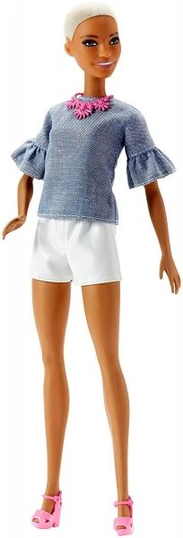 MATTEL FJF40 - Fashionistas - Barbie In Weißer Shorts Und Shirt