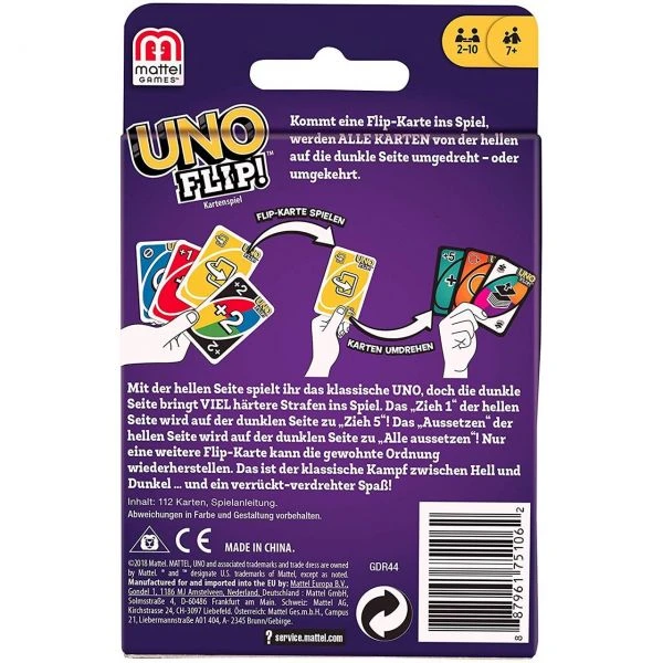 MATTEL GDR44 - Kartenspiel - UNO Flip! 4 MATTEL GDR44 - Kartenspiel - UNO Flip! – Bild 2