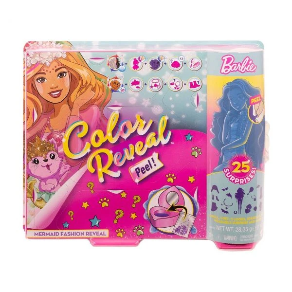 MATTEL GVX93 - Barbie Color Reveal - Fantasy Fashion Meerjungfrau, Puppe & Haustier 3 MATTEL GVX93 - Barbie Color Reveal - Fantasy Fashion Meerjungfrau, Puppe & Haustier