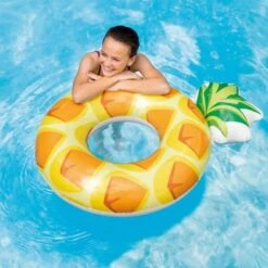 INTEX 56266 - Schwimmreifen - Ananas Pineapple, 117 X 86 Cm -Spielzeugparadies INTEX 56266 Schwimmreifen Ananas Pineapple 117 x 86 cm 3 600x600