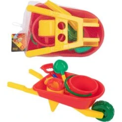 IDENA 40168 - Sandspielzeug - Schubkarre Gefüllt 5-teilig -Spielzeugparadies idena 40168 sandspielzeug schubkarre gefuellt 5 teilig 2 600x600