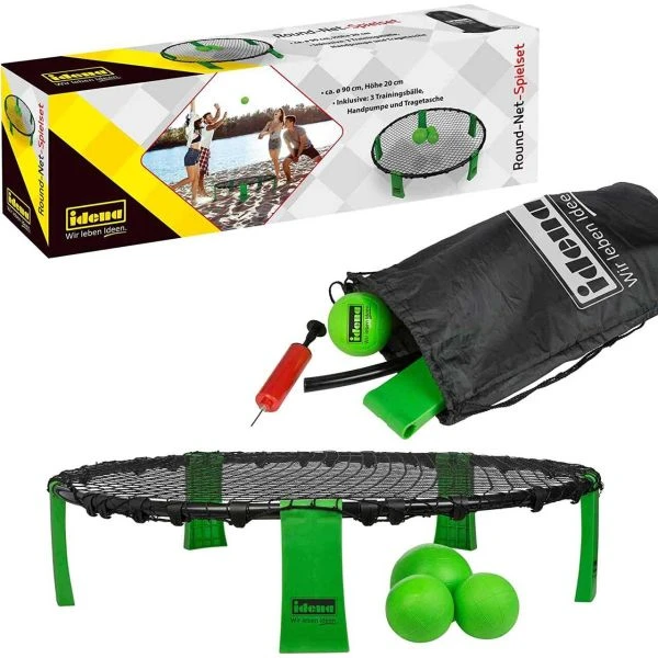 IDENA 40182 - Outdoorspielzeug - Round-Net-Spielset 3 IDENA 40182 - Outdoorspielzeug - Round-Net-Spielset