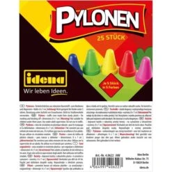 IDENA 40622 - Outdoorspielzeug - Pylonen 8x7cm In 5 Farben, 25 Stk. -Spielzeugparadies idena 40622 outdoorspielzeug pylonen 8x7cm in 5 farben 25 stk 2 600x600