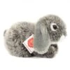 Teddy Hermann 937289 - Kuscheltier - Widderkaninchen Grau, 18cm
